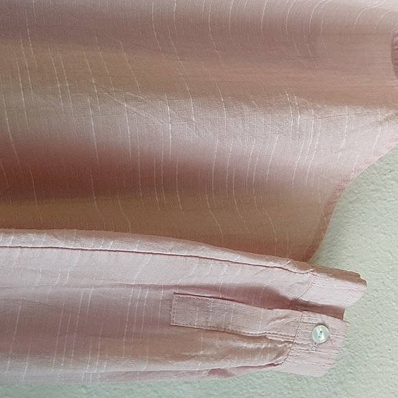 Vincente Milan New York Paris Textured Pullover Collared Cotton Pastel Shirt L - Picture 6 of 7